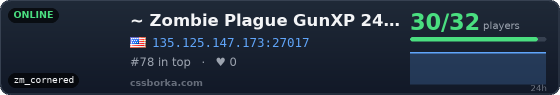 ~ Zombie Plague GunXP 24/7 ~ Double XP 06-10PM EET