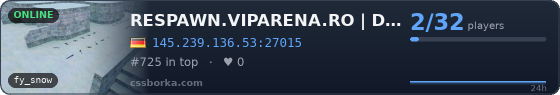RESPAWN.VIPARENA.RO | DEATHMATCH CSDM