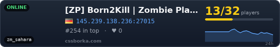 [ZP] Born2Kill | Zombie Plague [discord.gg/b2k]