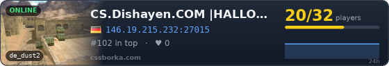 CS.Dishayen.COM |HALLOWEEN|x3 JUMP|BHop|Skins|REV|HEAL|