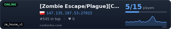 [Zombie Escape/Plague][CSO GUNS][Free VIP][DBL EXP]MULTI-HEAD.PL @1shot1kill.pl