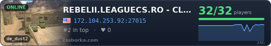 REBELII.LEAGUECS.RO - CLASSIC SERVER | VIP FREE