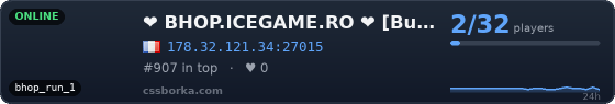 ❤     BHOP.ICEGAME.RO ❤     [Bunnyhop Romania | #1000 FPS]