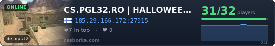 CS.PGL32.RO | HALLOWEEN 2026 | FREE VIP | RANK SYSTEM