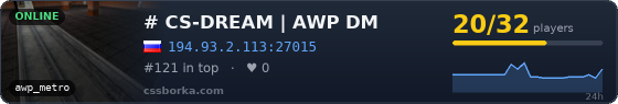 # CS-DREAM | AWP DM