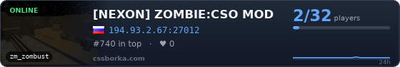 [NEXON] ZOMBIE:CSO MOD