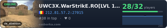 UWC3X.WarStrikE.RO[LVL 100+RESPAWN]