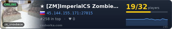 ★     [ZM]ImperialCS Zombie Plague Mega|Fast SaveAP Jetpack+GoldenAK+