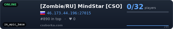 [Zombie/RU] MindStar [CSO]