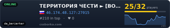 ТЕРРИТОРИЯ ЧЕСТИ ►   [BONUS KNIFE ►FREE VIP]©