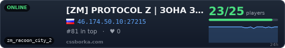 [ZM] PROTOCOL Z | ЗОНА ЗАРАЖЕНИЯ