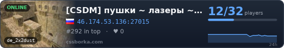 [CSDM] пушки ~ лазеры ~ плюшки [TOP]
