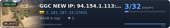 GGC NEW IP: 94.154.1.113:27015