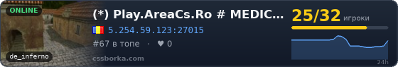 (*) Play.AreaCs.Ro # MEDIC/REVIVE/BONUS/SKINS [ADMIN FREE]