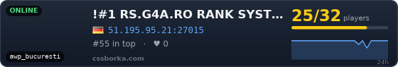 !#1 RS.G4A.RO RANK SYSTEM+SHOP+VIP !