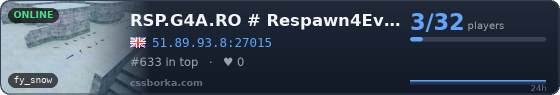 RSP.G4A.RO # Respawn4Ever! Since 2020!