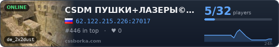 CSDM ПУШКИ+ЛАЗЕРЫ© #1