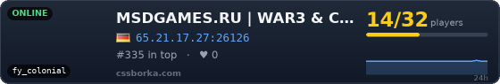 MSDGAMES.RU | WAR3 & CSDM