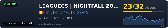 LEAGUECS | NIGHTFALL ZOMBIE ESCAPE [FASTDL | 1000 FPS]