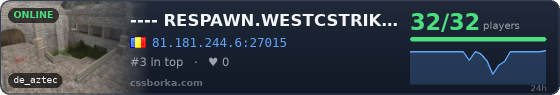 ---- RESPAWN.WESTCSTRIKE.RO | EST. 2016 | LEGENDARY CSDM