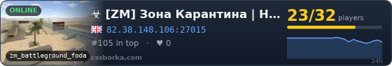 ☣ [ZM] Зона Карантина | HARDCORE [RU,EN] † zmzona.online