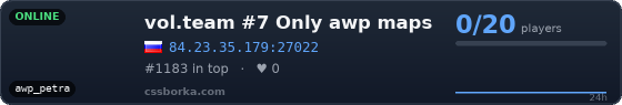 vol.team #7 Only awp maps