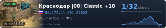 Краснодар |08| Classic +18