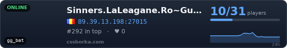 Sinners.LaLeagane.Ro~Gungame/Teamplay/Headshot Only~