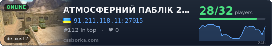 АТМОСФЕРНИЙ ПАБЛІК 21+ ツ [RYZEN 9 - 5.7 GHz]