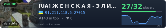 [UA] Ж Е Н С К А Я - Э Л И Т А 18+ [STEAM VIP]