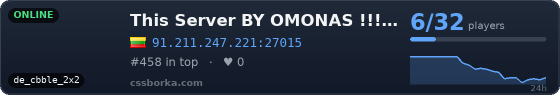 This Server BY OMONAS !!! <cs.iTi.lt> |FreeVip-Steam|