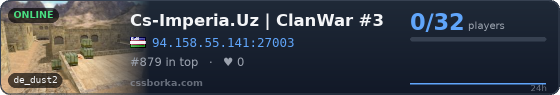 Cs-Imperia.Uz | ClanWar #3