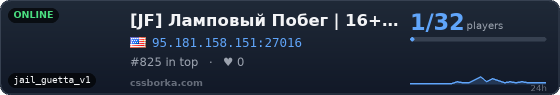 [JF] Ламповый Побег | 16+ © Jail-Fun.Ru