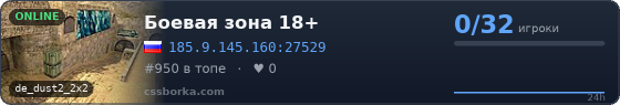 Боевая зона 18+