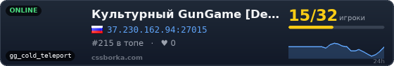 Культурный GunGame [DeathMatch]