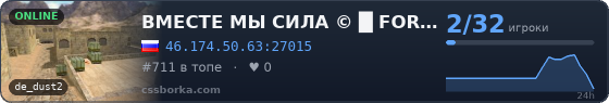 ВМЕСТЕ МЫ СИЛА © █   FORCE-CS.RU █