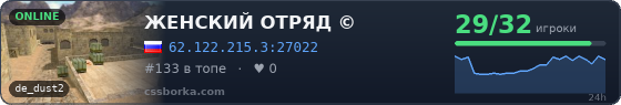ЖЕНСКИЙ ОТРЯД ©