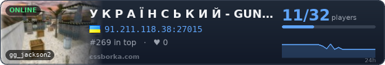 У К Р А Ї Н С Ь К И Й - GUNGAME + SKILL - [ © 18+ ]