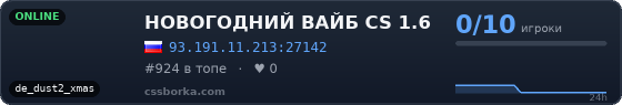 НОВОГОДНИЙ ВАЙБ CS 1.6