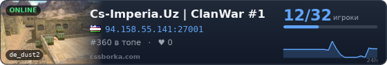 Cs-Imperia.Uz | ClanWar #1