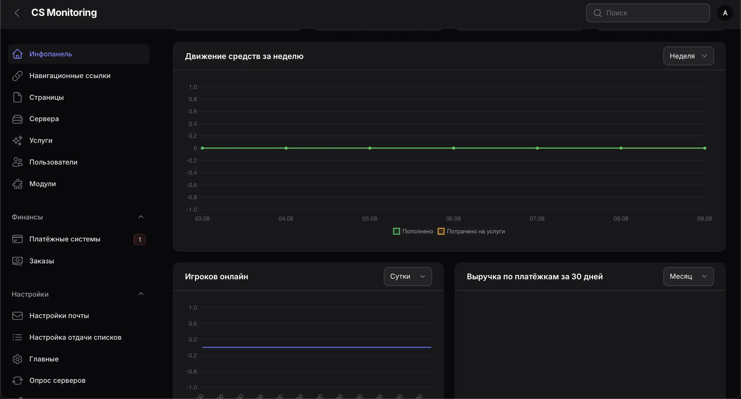 Движок мониторинга серверов CS 1.6 | CS-MONITORING